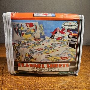 Disney Little Mermaid 3 Piece Twin Sheet Set NWT Vintage